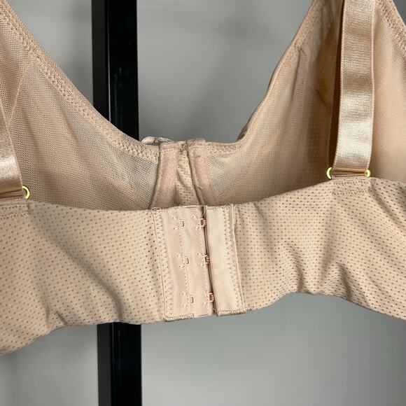 Rachel Roy bra-40D-underwire, nude,  mesh lined‎ breathable bow detail - Picture 4 of 5